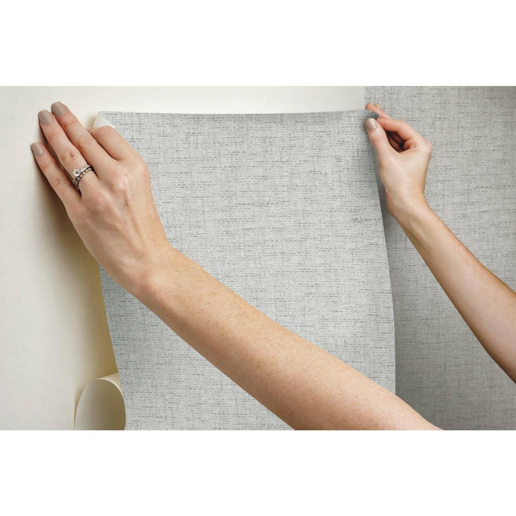 RoomMates Faux Grasscloth Weave Peel & Stick Wallpaper